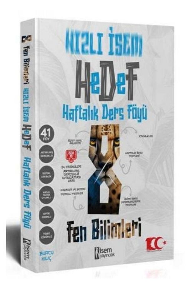 8. Sınıf Hızlı Isem Fen Bilimleri Hedef Haftalık Ders Föyü Isem Yayınları - 1