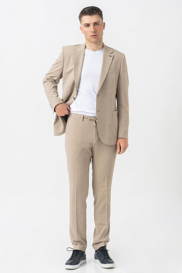 Chur T2414 Regular Fit Likralıjogger Gofre Takım Elbise Desenli - 5