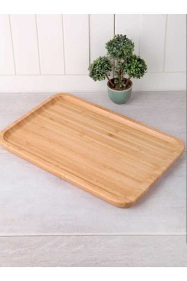 Bambu Dikdörtgen Sunum Tepsi  PP3324 - 1