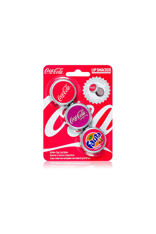 Coke Bottle Cap Lip Balm Party Pack Trio
