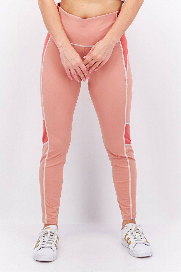 Women Sportswear Fit Training Leggings, Peach