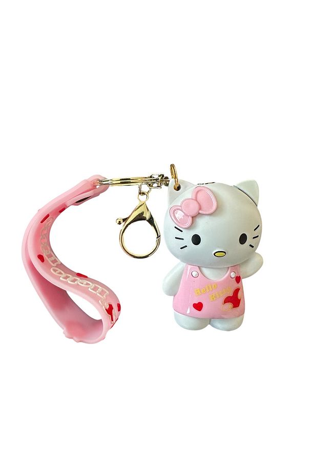 Hello Kitty Temalı Anahtarlıklı Pembe Alevli Çakmak - 2