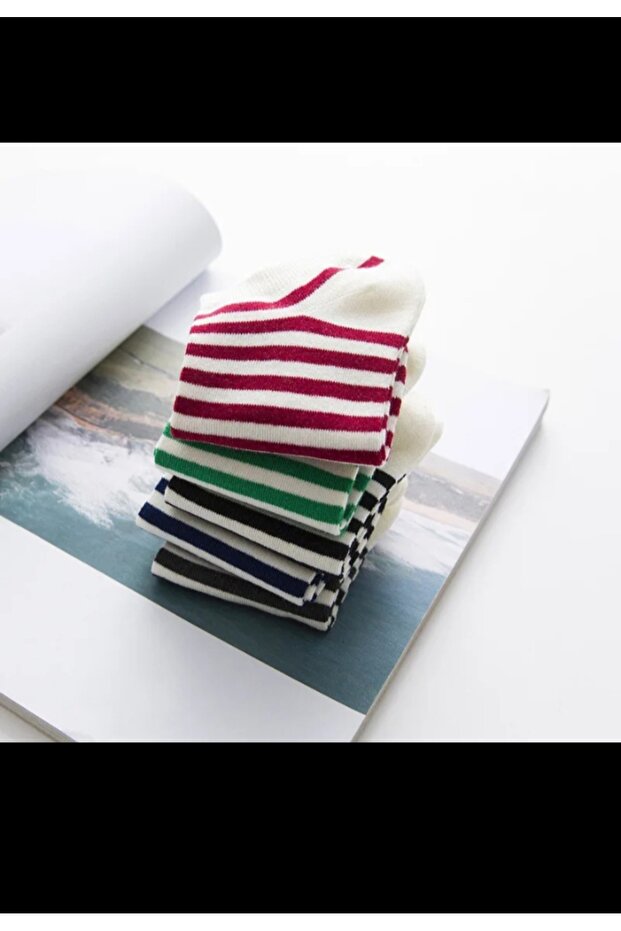 5 çift çemberli patik çorap - 2