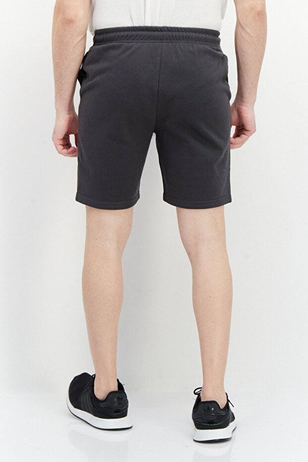 Men Regular Fit Drawstring Basic Short, Light Grey - 3