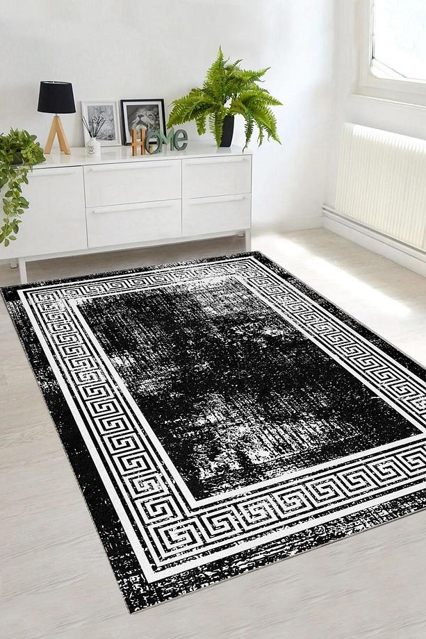 Digital Baskılı Halı Kaymaz Taban Yıkanabilir Salon Mutfak Yolluk Halı - 1