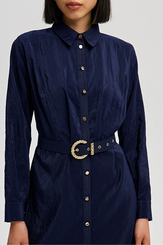 KLEID MIT GÜRTEL - 5