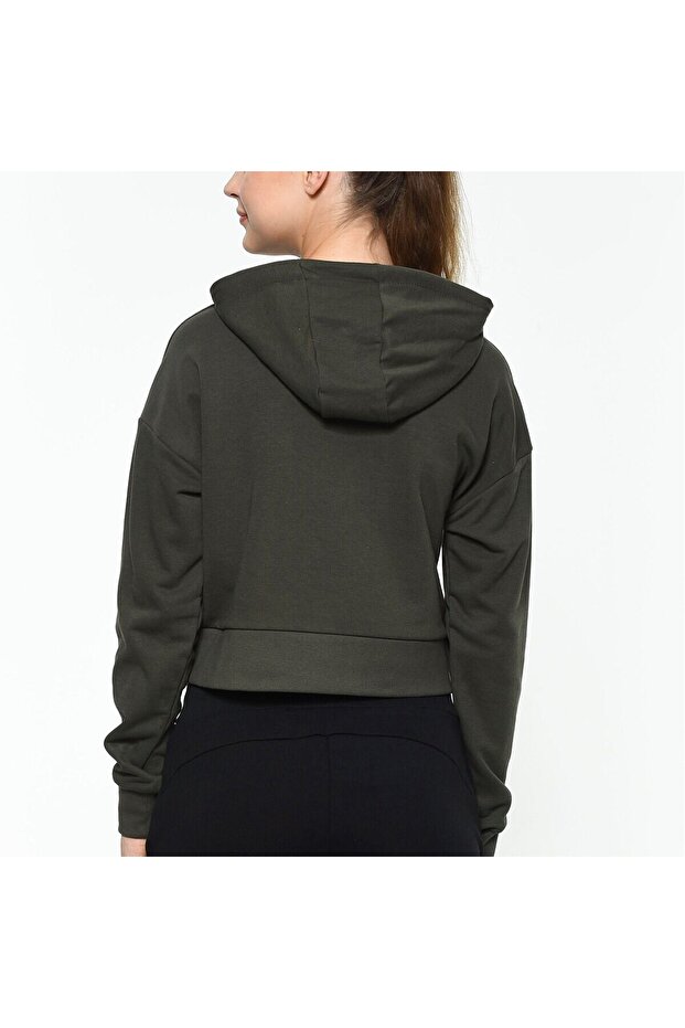 Rayce Kadın Haki Kapüşonlu Sweatshirt - 3