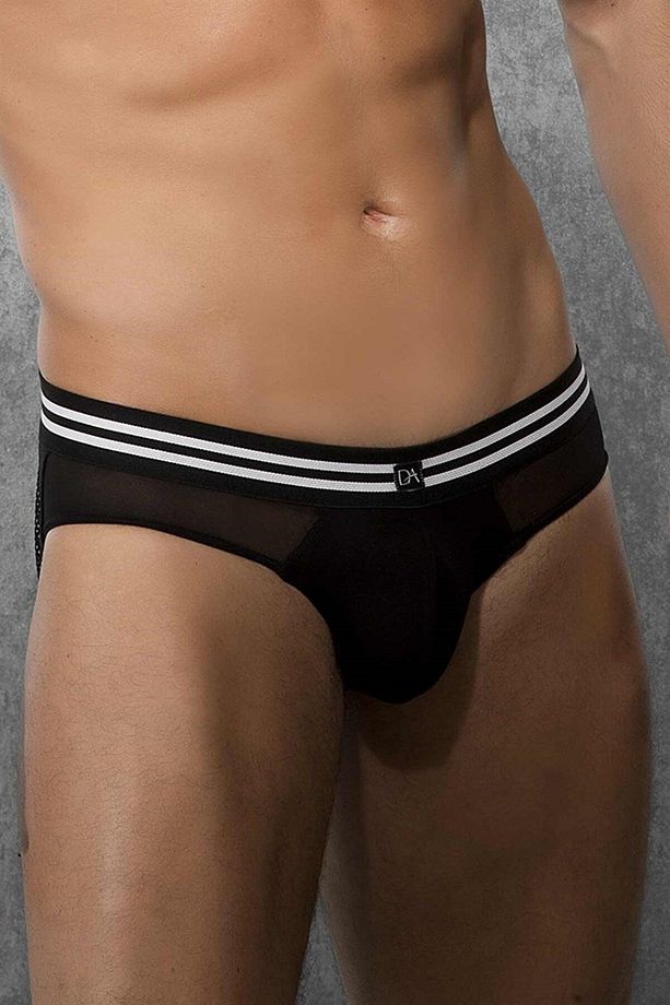 Erkek Modal Siyah Jockstrap Fantezi Tanga String 1210 - 1