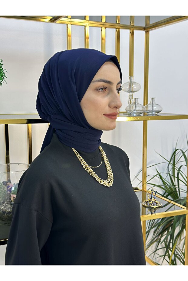 شال سريع التحضير من القماش المستورد يستخدم في ثنائي القماش باللون الأزرق الداكن