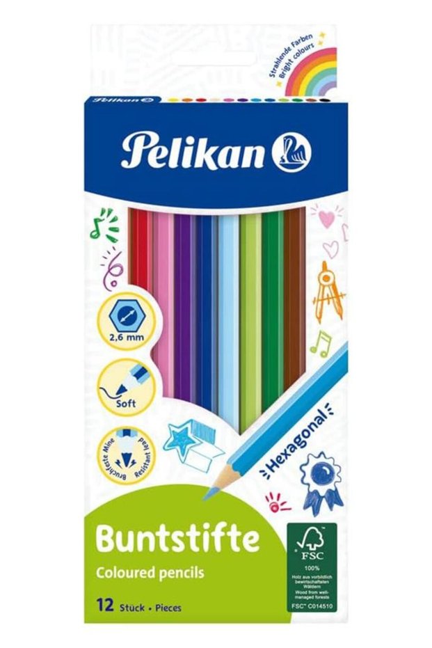 12 Pcs Dry Crayons Cardboard Box 1 Pack 12 Colors Crayons Full Size Colored Pencil