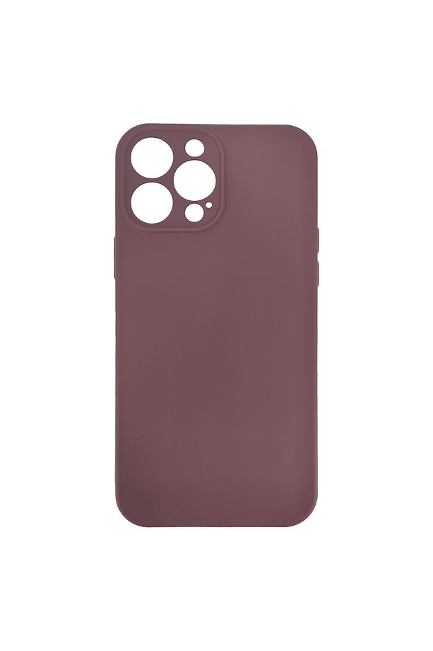 İphone 13 Pro Max Uyumlu Nano Silikon Arka Koruma Kılıf - Mürdüm - 1