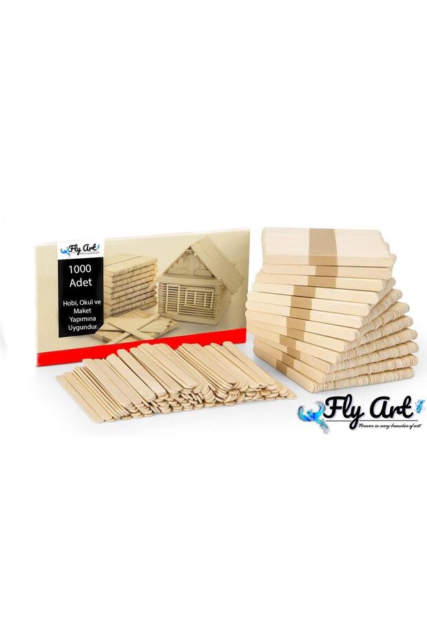 Tongue Stick 1000 Pieces Abeslang Natural Wide Jumbo Model Hobby School 1000 Pieces Tongue Depressor Stick Freeze