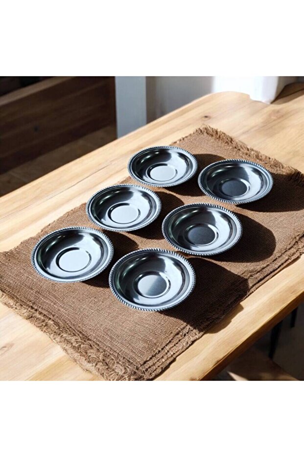 Paslanmaz Çelik Çay Bardak Altlığı,Çay Tabak Bardak Altlıgı 3 Adet - 2