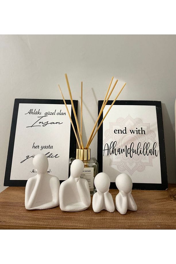 Dekoratif 4'lü Aile Biblo Seti - 1