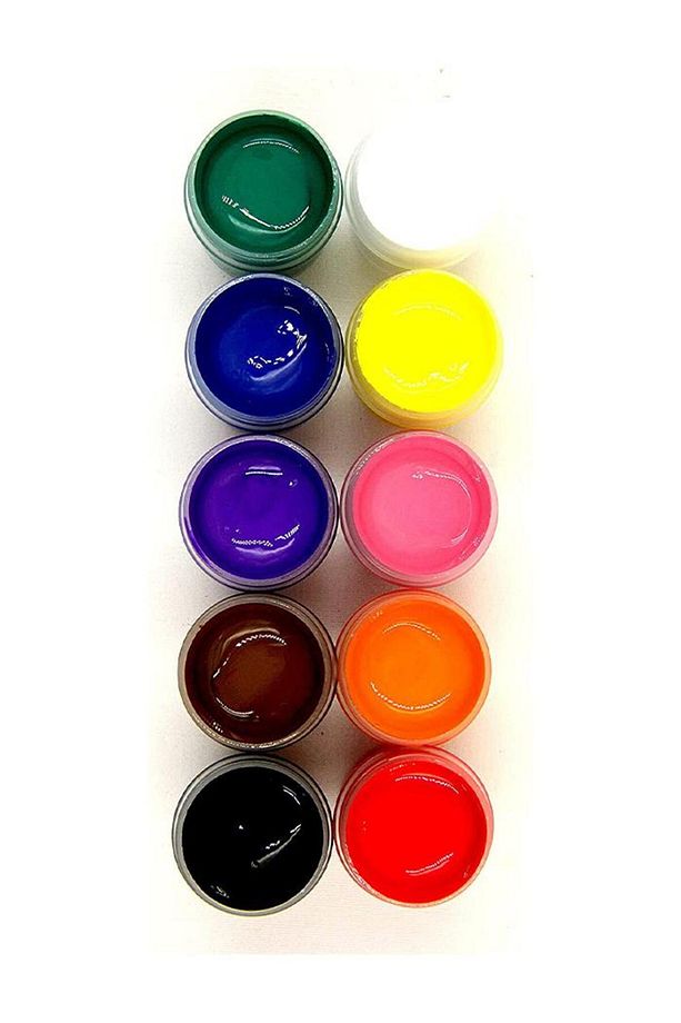 Akrilik Boya 12 Renk 20 ml 1 Paket Akrilik Boya Seti 12 Li Ahşap Tuval Taş Ağaç Boyamalar Için Idea - 3