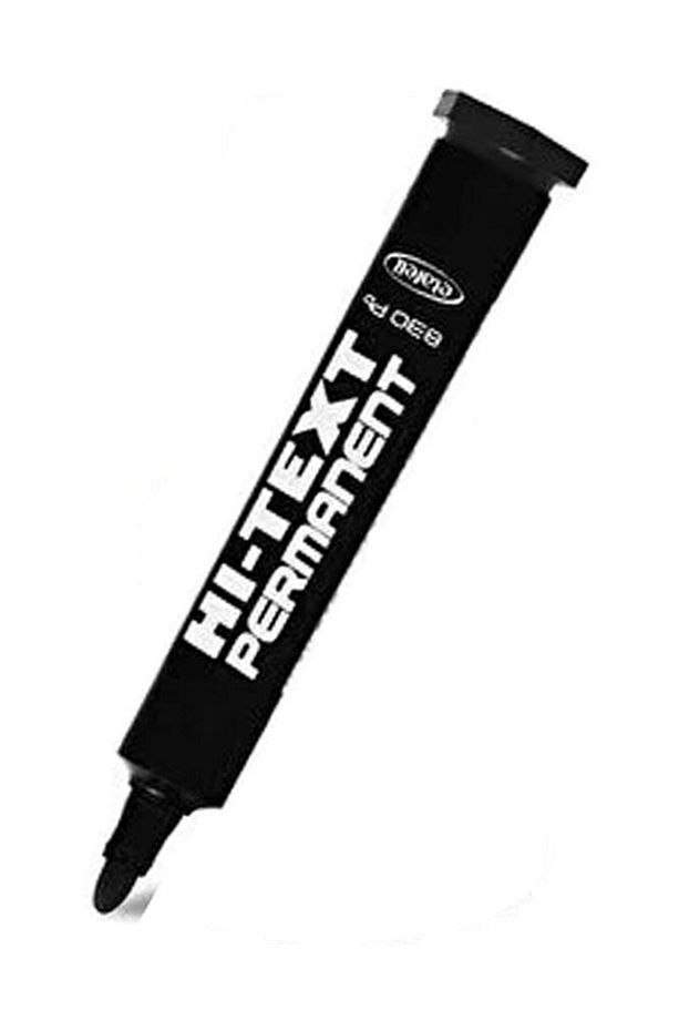 Siyah Yuvarlak Uçlu Markör Permanent Kalem 3 Adet Hı-Text Marker Mürekkep Siyah 30 Ml 1 Adet Brons K - 2