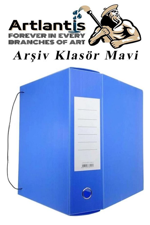 Mavi Arşiv Ve Proje Kutusu 29x36x10cm 1 Adet Arşiv Klasörü Lastikli Plastik Arşiv Klasörü Büro Okul - 3