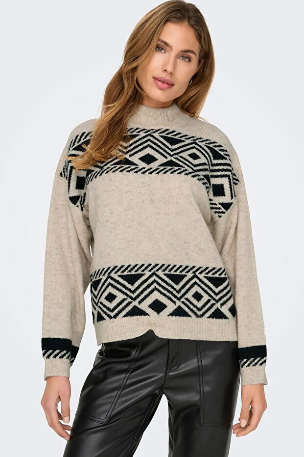 Kadın O Yaka Örme Kazak - 15321179 - 3