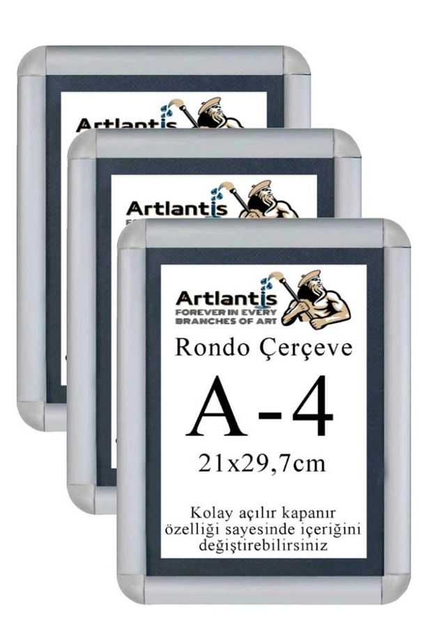 Tak Çıkar Rondo Çerçeve A4 21x30 cm 5 Adet Açılır Kapanır Çerçeve Aç Kapa Çerçeve A4 Afiş Çercevesi - 1