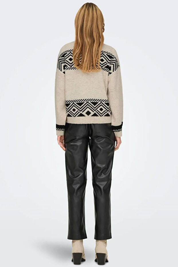 Kadın O Yaka Örme Kazak - 15321179 - 4