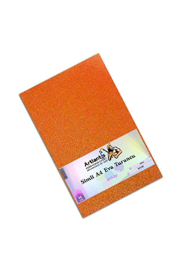 Orange Glitter Eva A4 20x30 5 Pieces Glitter Eva 20*30