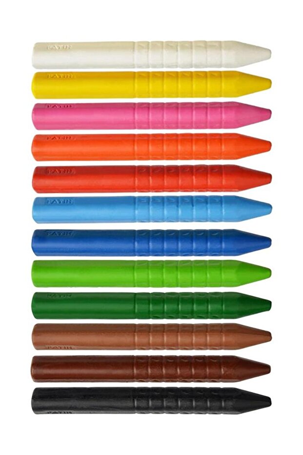 Triangle Crayon 12 Pieces 1 Pack 12 Colors Triangle Crayon Non-Polluting Hands Washable Erasable Cardboard - 2