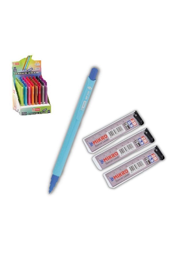 0.9 mm Uçlu Kalem ve 0,9 mm Ucu 3 Adet Mp-330 Versatil Kalem Seti 1 Paket - 1
