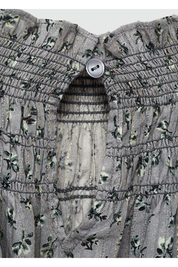 Desenli Lurex Elbise - 7