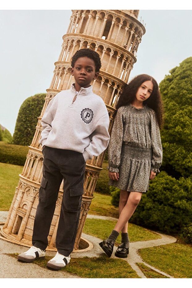 Desenli Lurex Elbise - 6