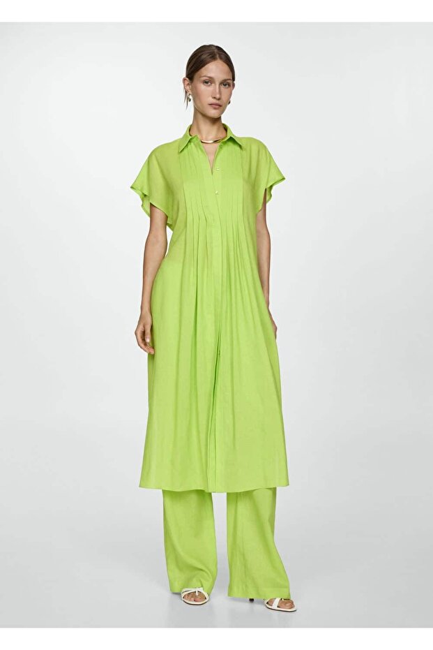 Gömlek yaka elbise - 2