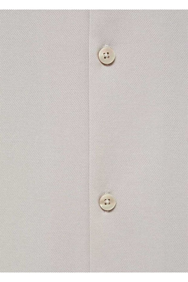 Bowling Yakalı Pamuklu Gömlek - 6
