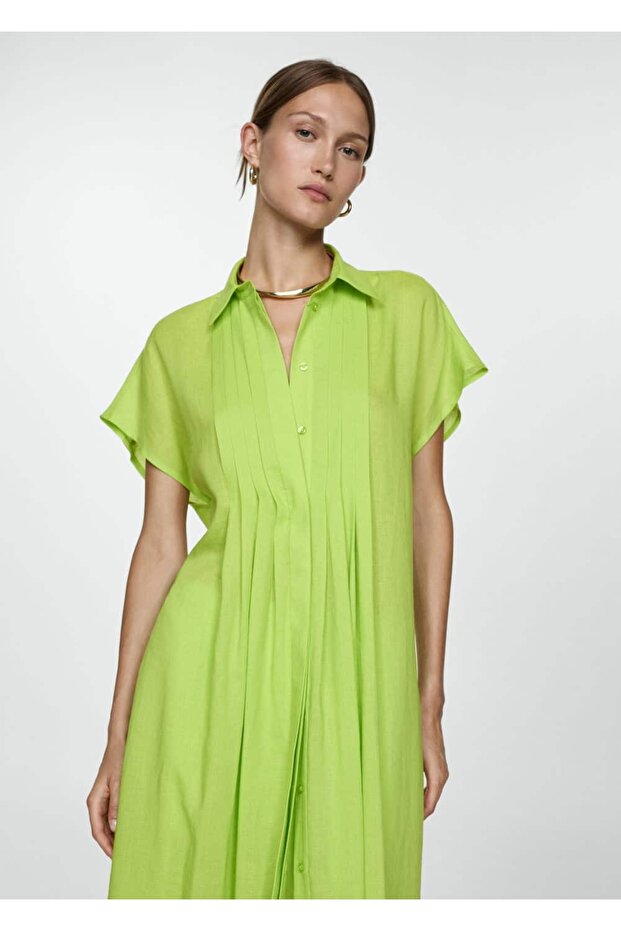 Gömlek yaka elbise - 1