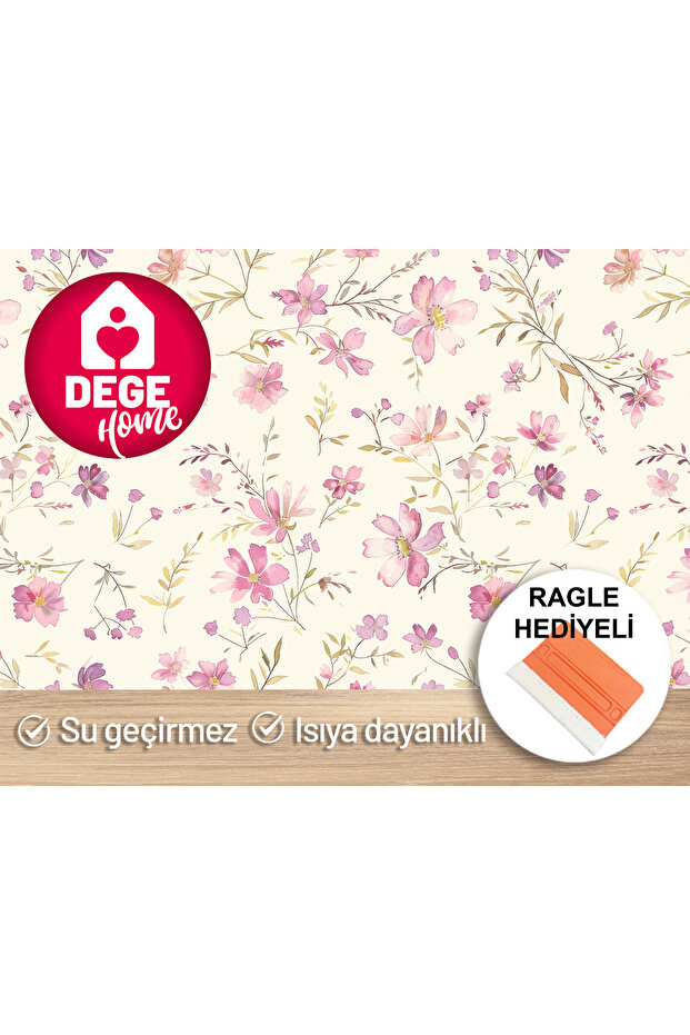 Patterned Adhesive Foil for Kitchen Countertop 65X200 cm