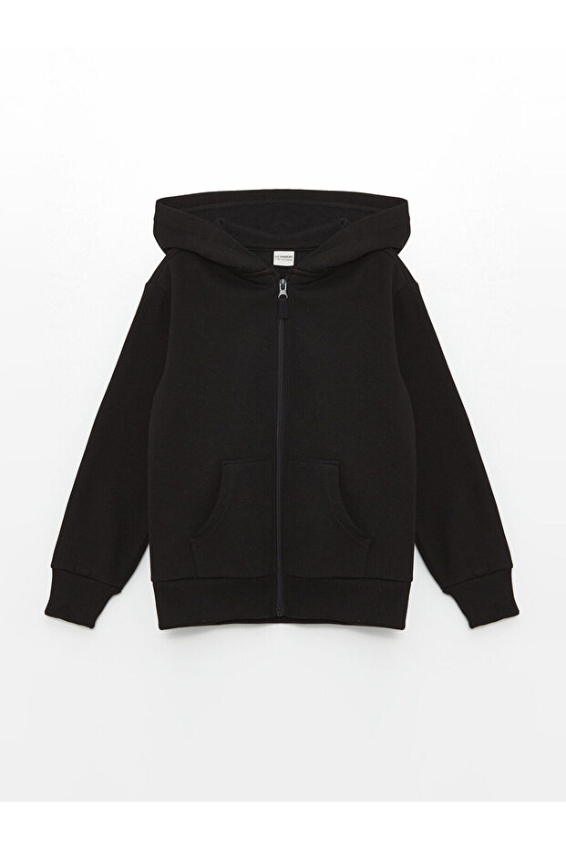 Lcwk Long Sleeve Girl's Thick Zip-Up Sweatshirt