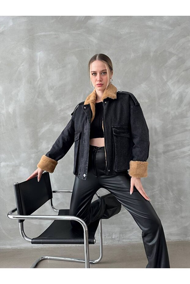 Deep Pocket Plush Denim Jacket - 2