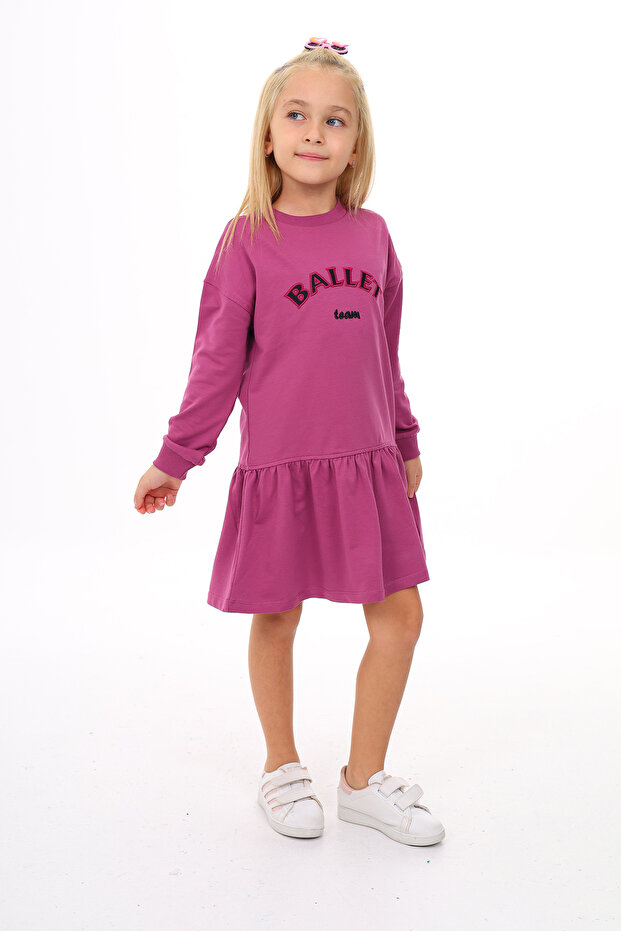Girls Ballet Team Embroidered Dress