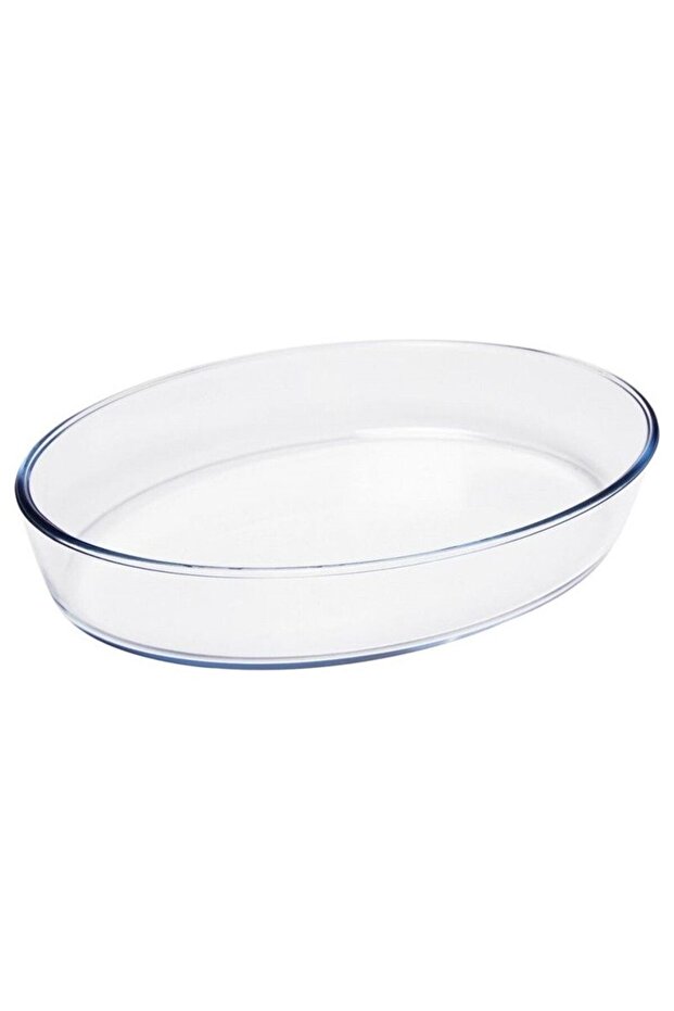 , Borosilicate Glass Oval Oven Ware, 2L,(Heat-Resistant) Glass, Suitable For All Stove.