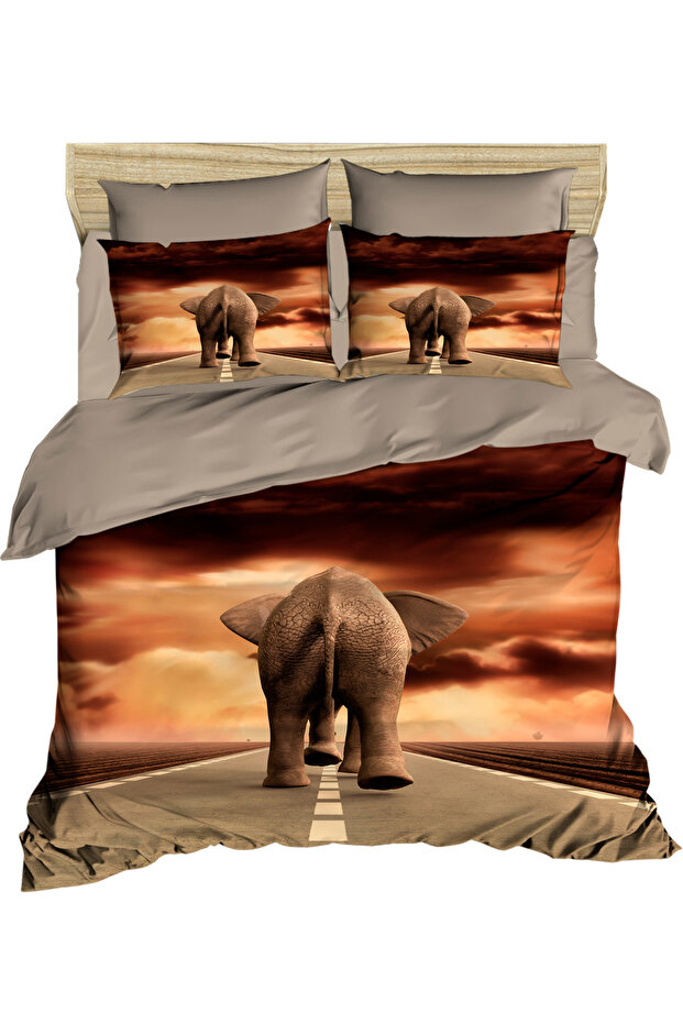 Elephant Street 3D Double Duvet Cover Pillow Set