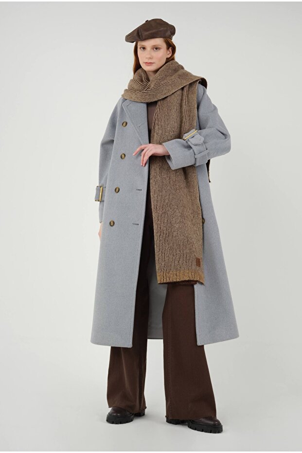 Uzun Kruvaze Kaban Sis - 7