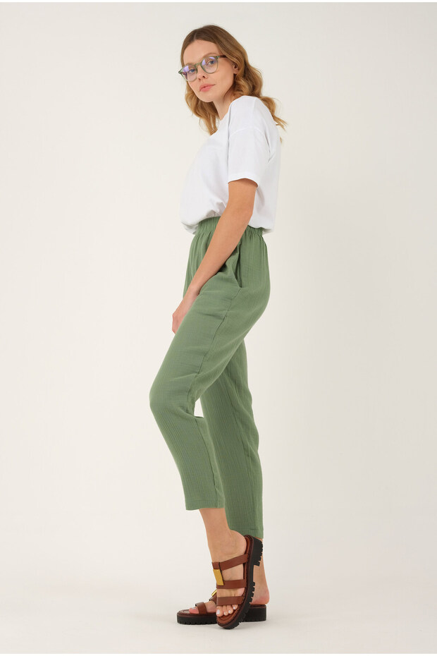 Muslin pantalone zelene - 3