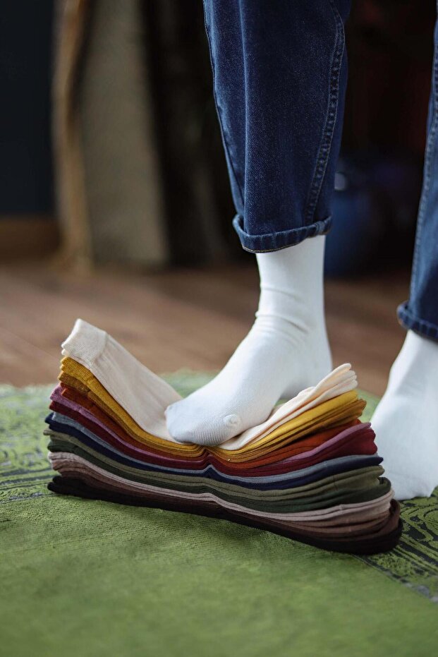 Κάλτσες Flat Socket Ecru - 2