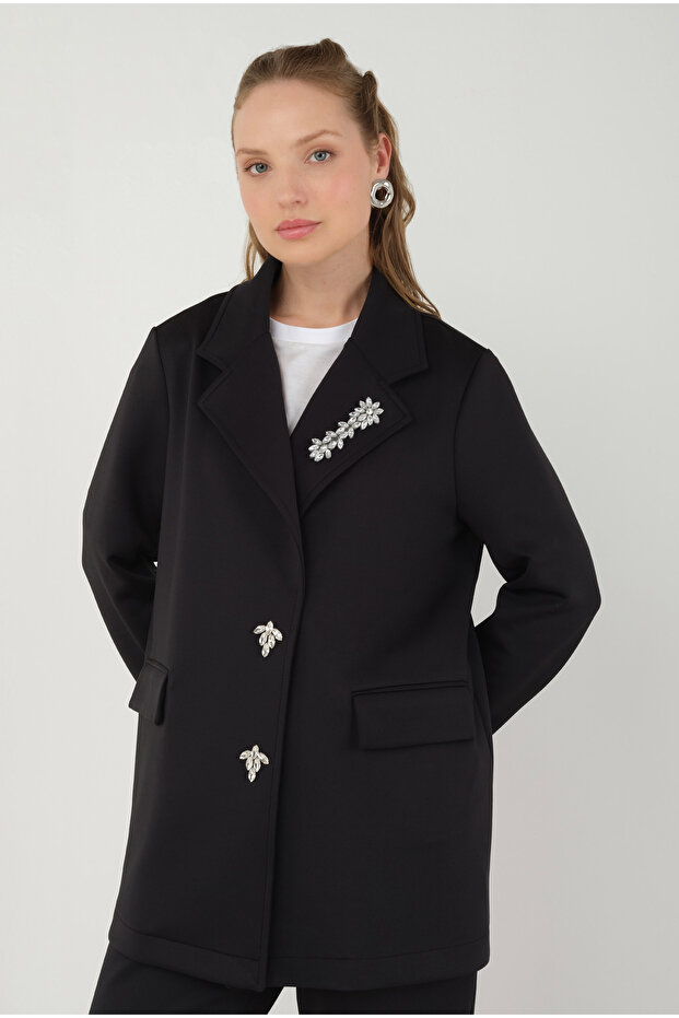 Scuba Ceket Siyah - 6