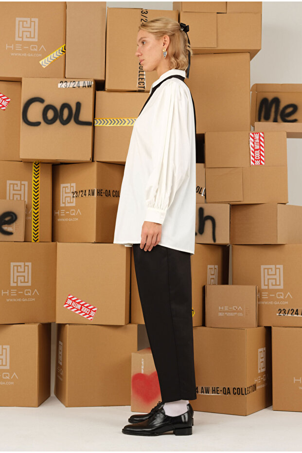 Balon Kol Gömlek Ekru - 2