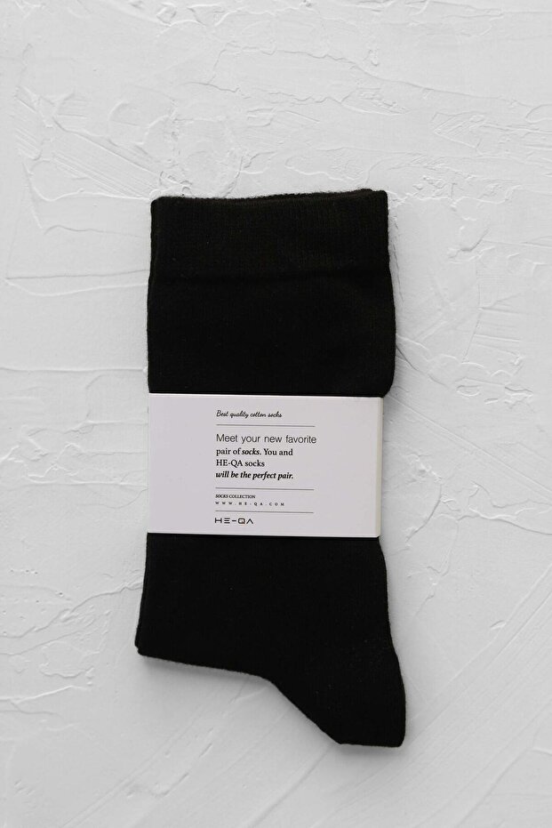 Düz Soket Çorap Siyah - 1