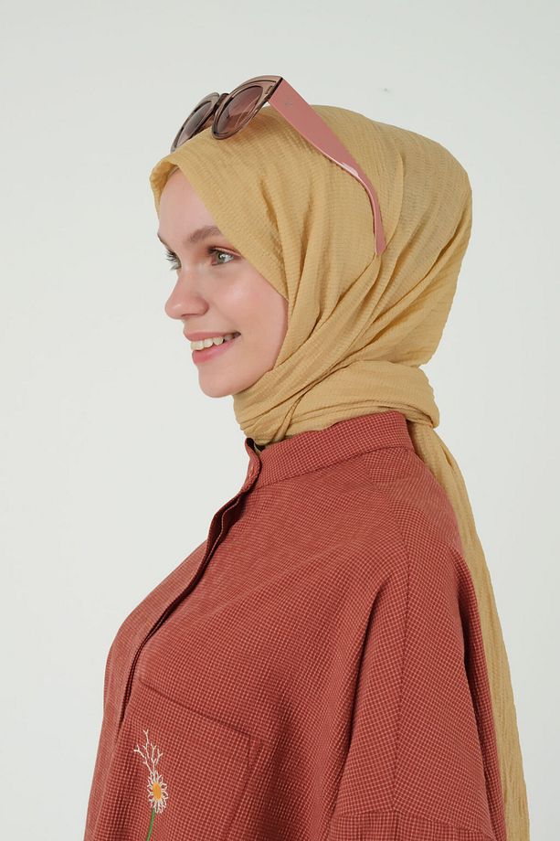 Natural Şal Küllü Sarı - 2