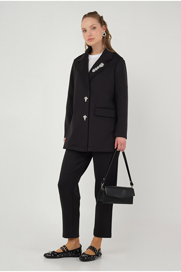 Scuba Ceket Siyah - 7