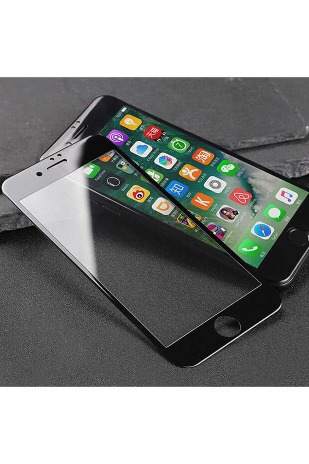 تكنولوجيا النانو IPHONE 7 Plus واقي شاشة زجاجي أبيض غير قابل للكسر