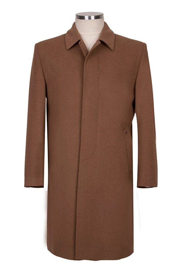 % 100 Kaşmir Klasik Palto - 5