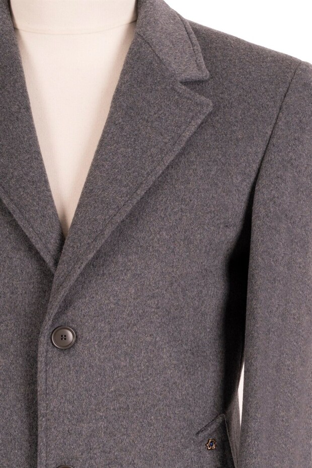 % 100 Kaşmir Slim-fit Palto - 3