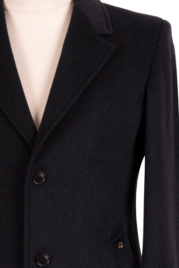 % 100 Kaşmir Slim-fit Palto - 3